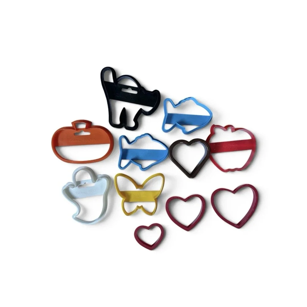 Wilton Easy Grip Plastic Cookie Cutter Set 10pc Assorted Shapes Multicolor